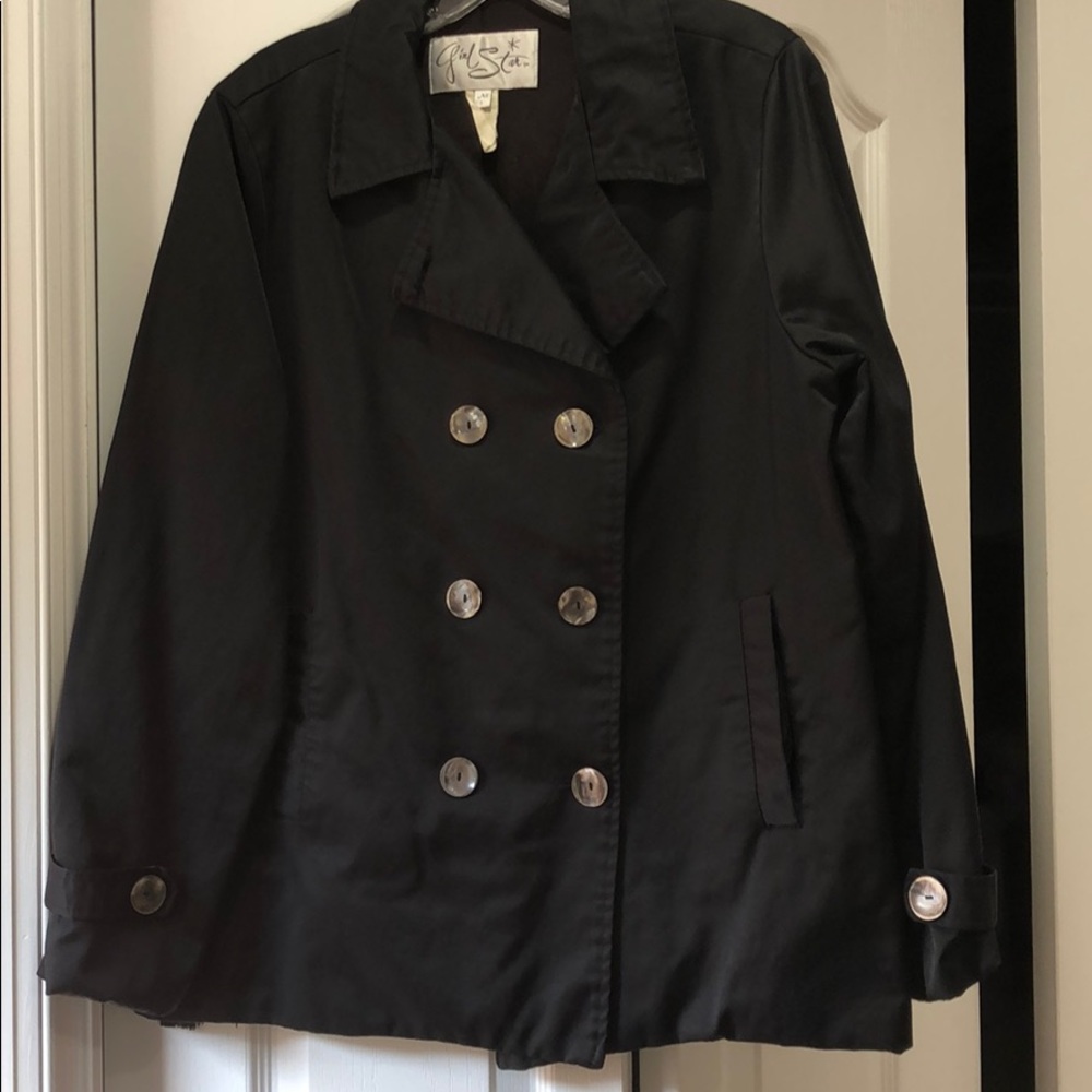 Girl Star pea coat